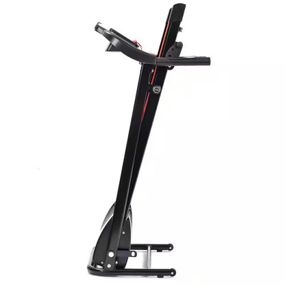 2.5 HP Black Stainless Steel Folable Electric Treadmill with Bluetooth Music, 5 In. LCD Display and Heart Rate Sensor